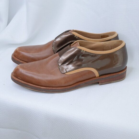 John Fluevog Modvog Claudia Leather Slip-On Shoes Sz 8.5 - Picture 4 of 12